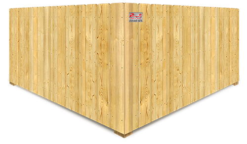 Wood Stockade Style Fence - South Jersey Shore