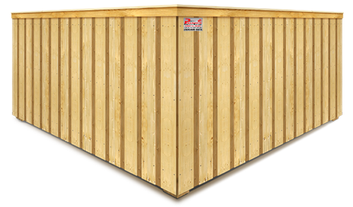 Wood Board on Board Style Fence - South Jersey Shore