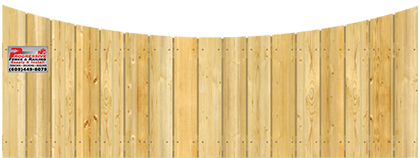 Concave Top Cut - Wood Fence Option