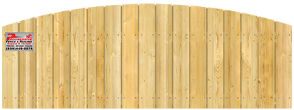 Convex Top Cut - Wood Fence Option