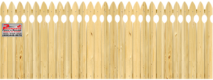 French Gothic Pickets - Wood Fence Option