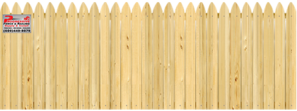 Gothic Pickets - Wood Fence Option