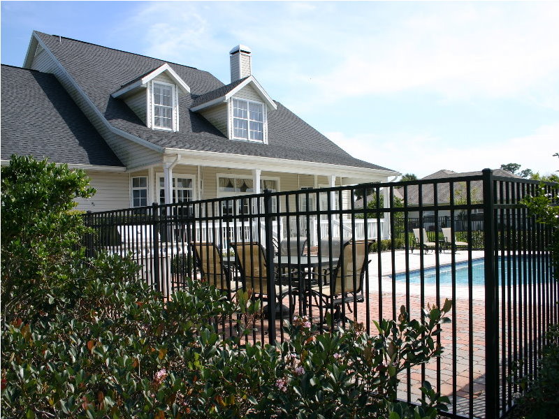 Photo of an ornamental steel fence from an Egg Harbor Township fencing contractor