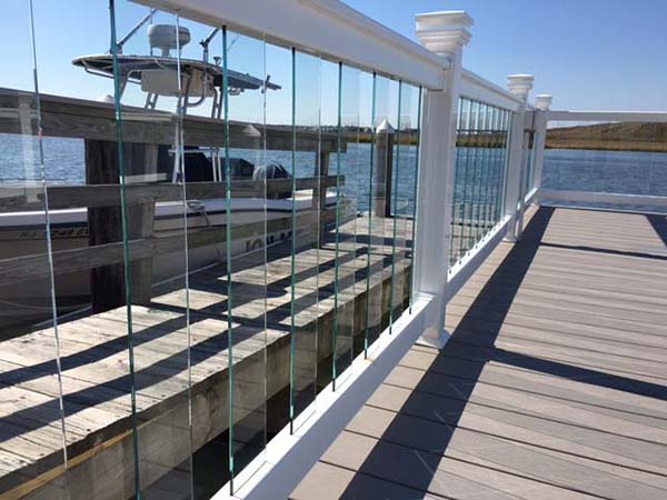 Transparent glass railing installation company  - Surf City New Jersey