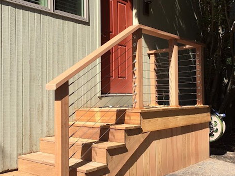 Durable mahogany railing installation company  - South Jersey Shore