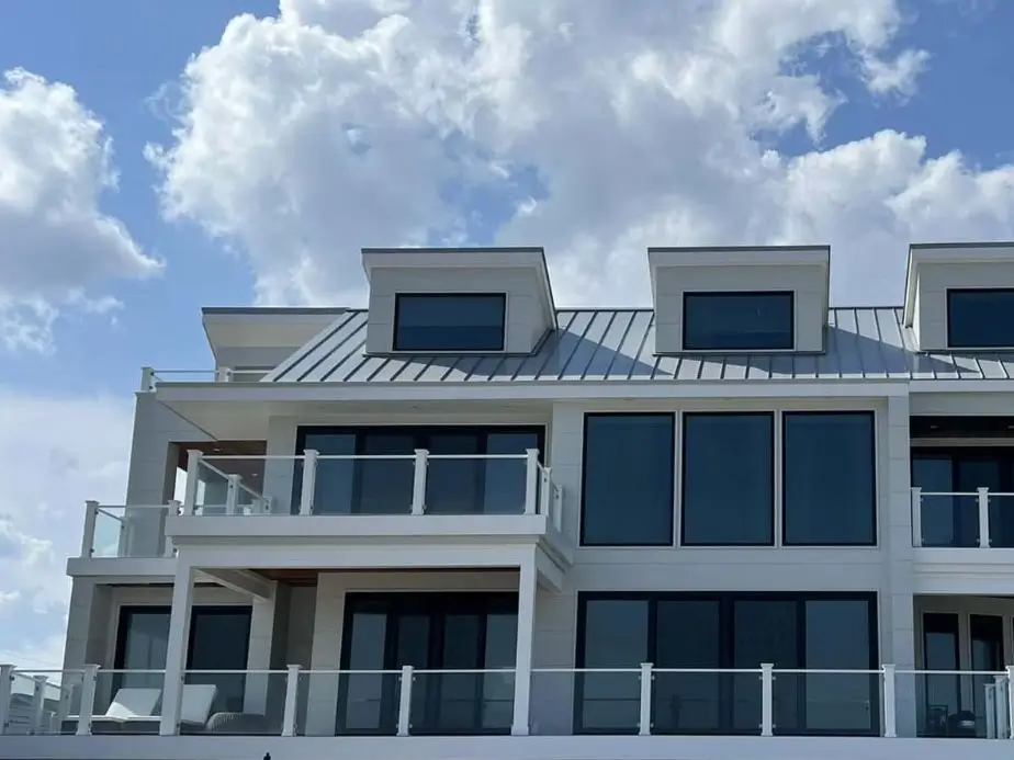 Glass railings in Surf City, New Jersey