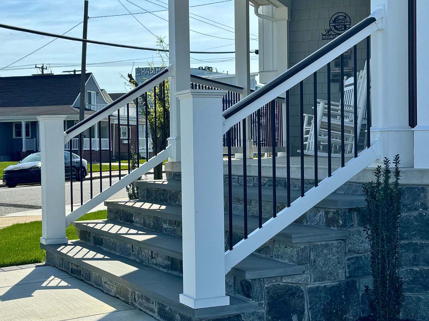 Low Maintenance vinyl railing installation company  - Surf City New Jersey