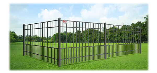 Commercial aluminum fence installation for the South Jersey Shore area.