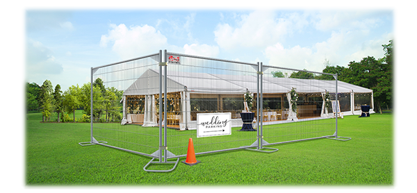 Commercial Temporary fence installation for the South Jersey Shore area.
