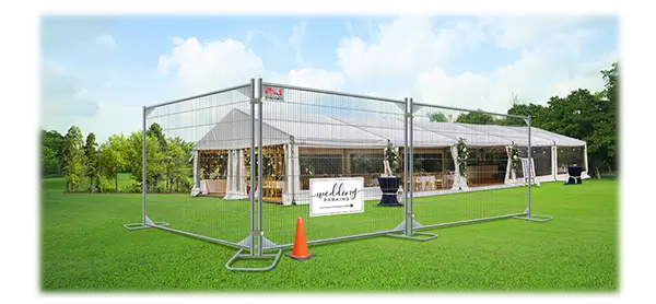 Commercial Temporary fence installation for the South Jersey Shore area.