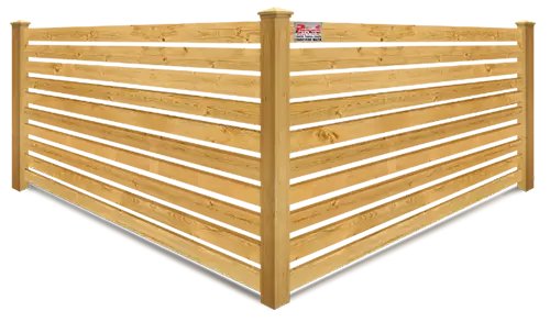 Horizontal Style Wood Semi-Privacy Fence - South Jersey Shore