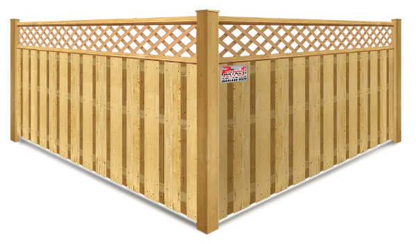 Decorative Shadowbox Style Fence - South Jersey Shore