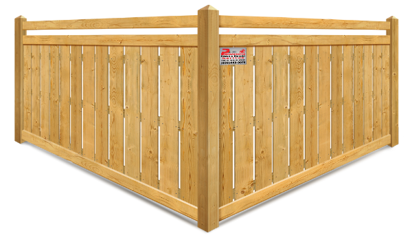 Spaced Pickets Style Wood Semi-Privacy Fence - South Jersey Shore