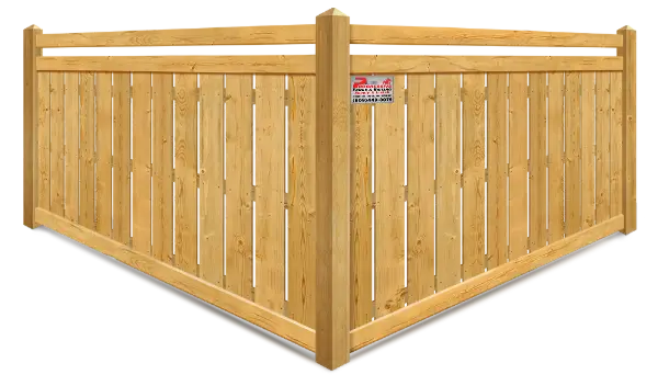 Spaced Pickets Style Wood Semi-Privacy Fence - South Jersey Shore