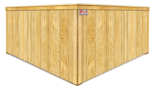 Wood Privacy Fence with Cap and Trim - South Jersey Shore