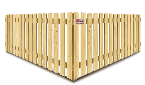 Dog Ear Style Wood Picket Fence - South Jersey Shore