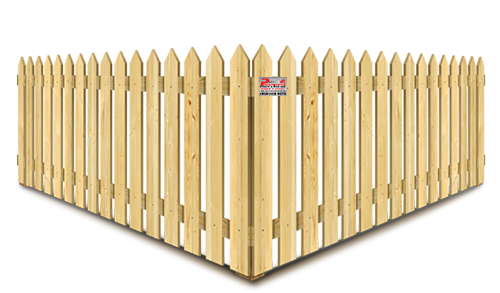 Classic Picket Style Wood Fence - South Jersey Shore