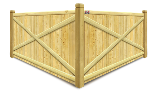 X-Style Stockade Wood Fence - South Jersey Shore