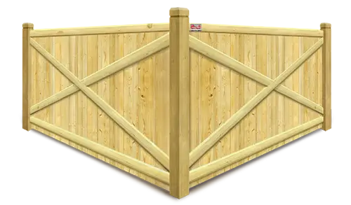 X-Style Stockade Wood Fence - South Jersey Shore