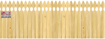 French Gothic Pickets - Wood Fence Option