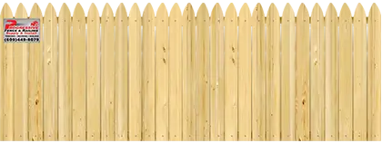 Gothic Pickets - Wood Fence Option