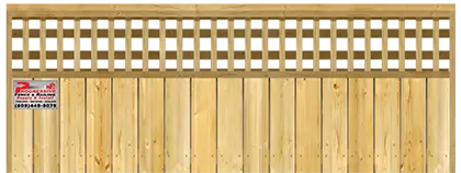 Lattice Top - Wood Fence Option