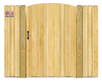 Convex top style gate  - Wood Gate