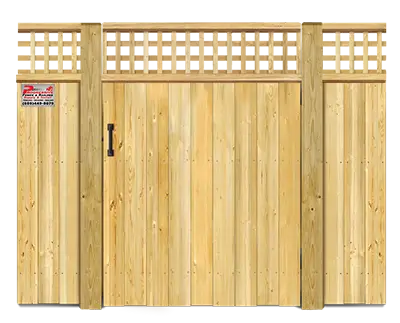 Lattice style gate  - Wood Gate