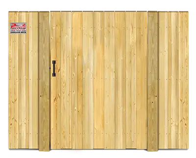 Straight top style gate - Wood Gate
