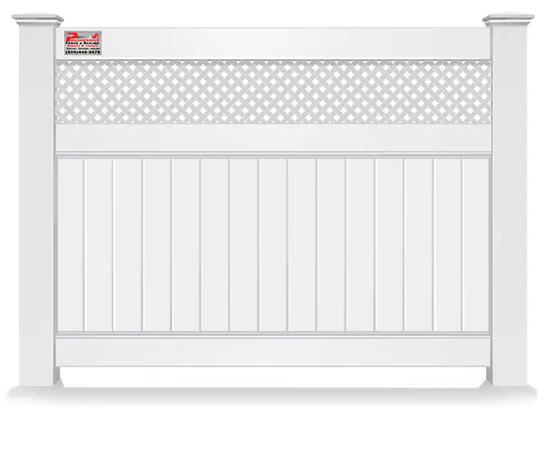 privacy decorative style vinyl fence gate