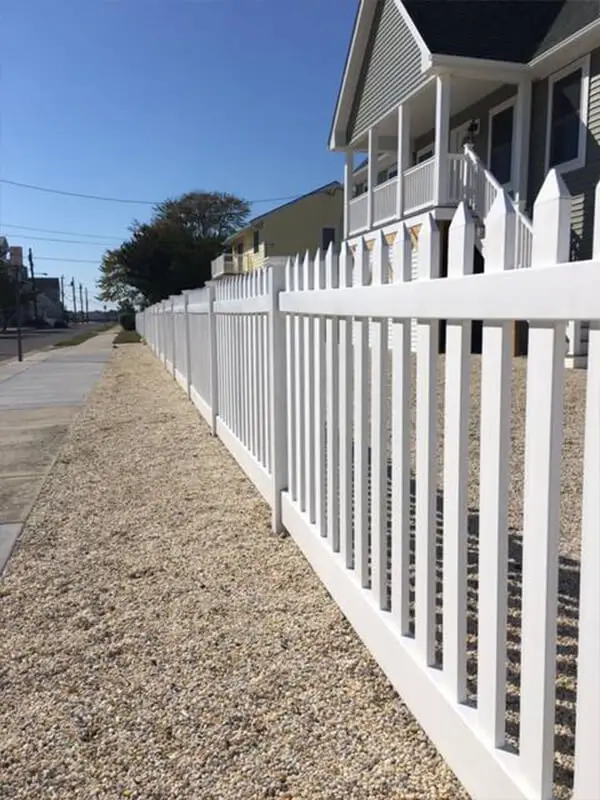 Aluminum Fence, Ornamental Steel Fence,  Vinyl fence, Wood Fence and chain link fence options in the Cape May New Jersey area.