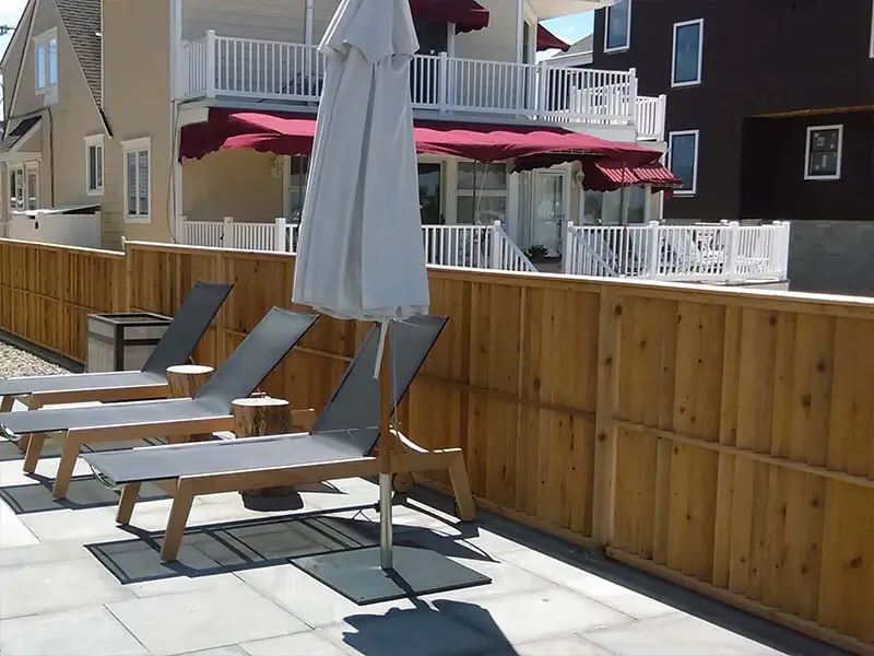 Wood fence options in the Cape May New Jersey area.