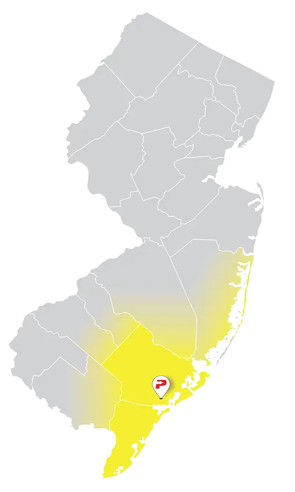 New Jersey Map - Areas We Serve