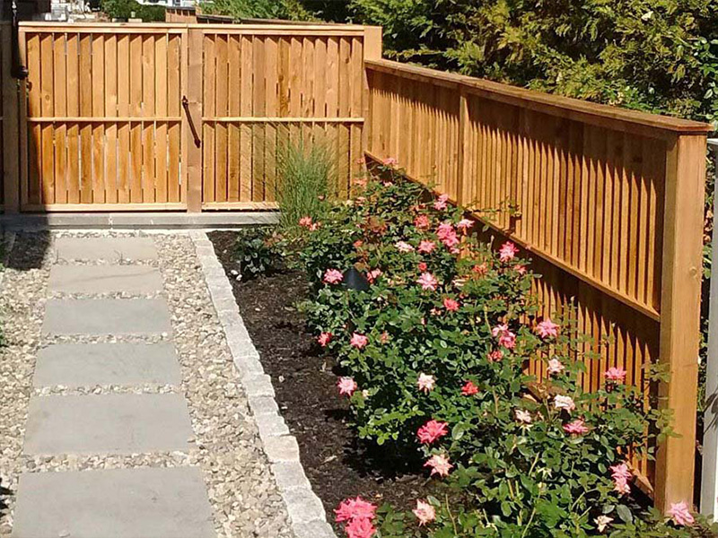 Ocean City NJ cap and trim style wood fence